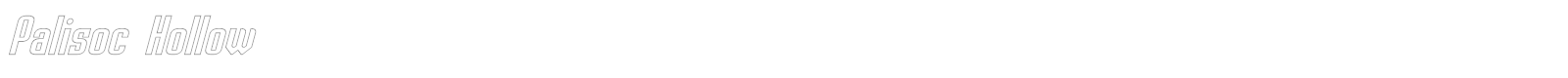 Palisoc Hollow font preview